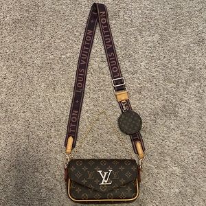 Designer  Crossbody bag LV, brown